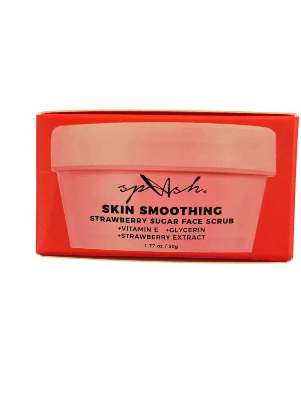 LA Splash Skin Smoothing Strawberry Sugar Face Scrub 1.77 Oz With Vitamin E